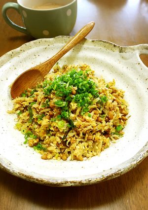 もやしで☆納豆しらすチャーハン風-レシピのメイン写真
