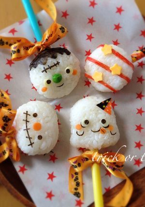 簡単☆ロリポップ風ハロウィンおにぎり-レシピのメイン写真