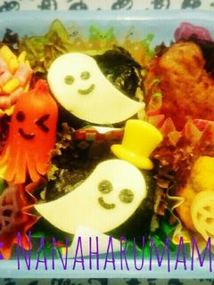☆ ハロウィン*おばけちゃんおにぎり☆-レシピのメイン写真