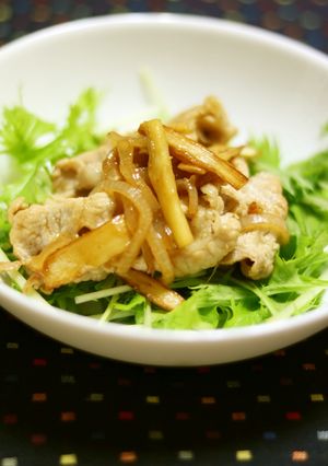 マコモダケと豚肉のポン酢炒め-レシピのメイン写真