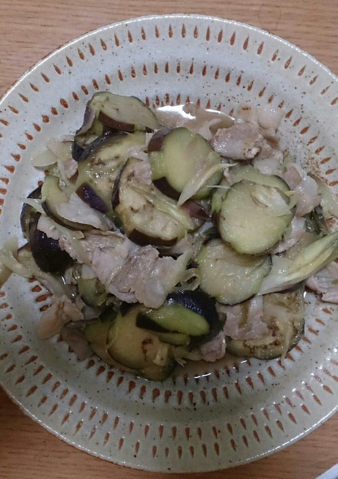 みょうがとなすの肉炒め-レシピのメイン写真