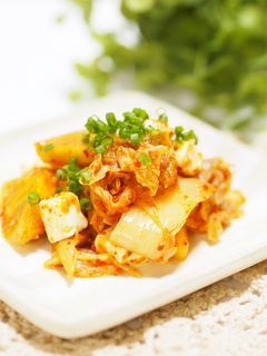 ❀キムチと柿とクリームチーズの和え物❀-レシピのメイン写真