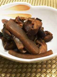 干し椎茸とコンニャクの柚子胡椒煮-レシピのメイン写真