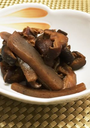 干し椎茸とコンニャクの柚子胡椒煮-レシピのメイン写真