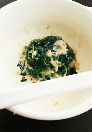 離乳食☆ほうれん草と鮭のホワイトソース-レシピのメイン写真