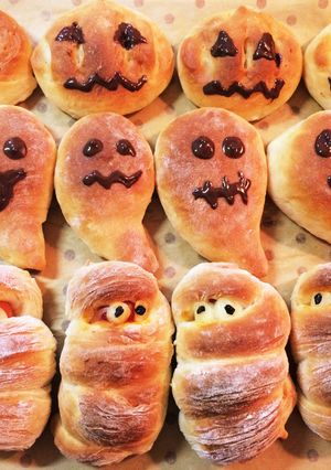 ハロウィン☆オバケパン祭り☆-レシピのメイン写真