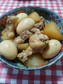 子供が大好き♪卵と手羽元の煮物☆-レシピのメイン写真