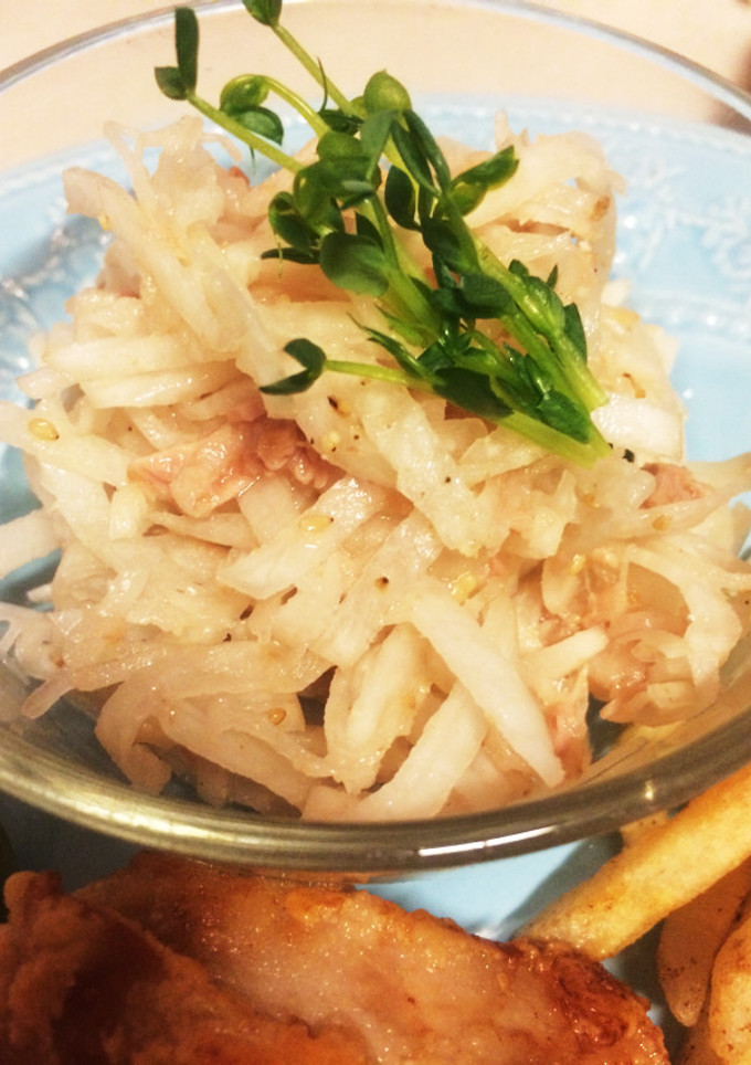 大根とシーチキンのｗ胡麻和え-レシピのメイン写真