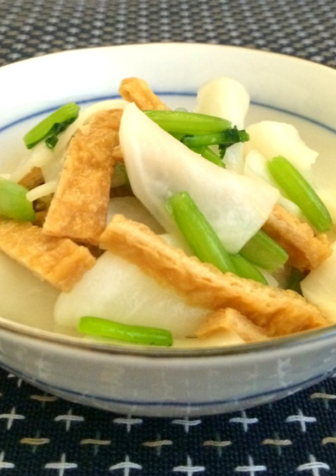かぶと油揚げの甘酢和え-レシピのメイン写真