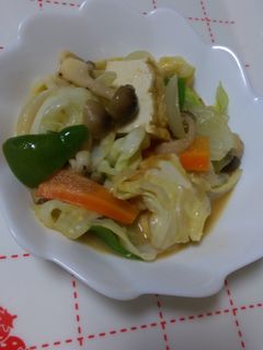 簡単☆きのこと厚揚げの味噌野菜炒め-レシピのメイン写真