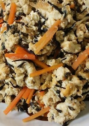子供が喜ぶ！栄養たっぷり炒り豆腐-レシピのメイン写真