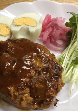 粉豆腐入り・ハンバーグ-レシピのメイン写真