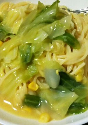 コーンスープのパスタ-レシピのメイン写真
