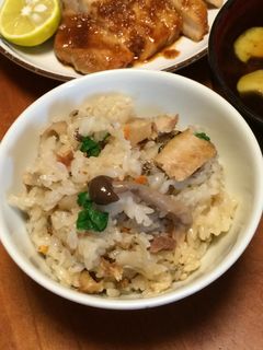 秋の味覚★サンマの塩焼き炊き込みご飯-レシピのメイン写真