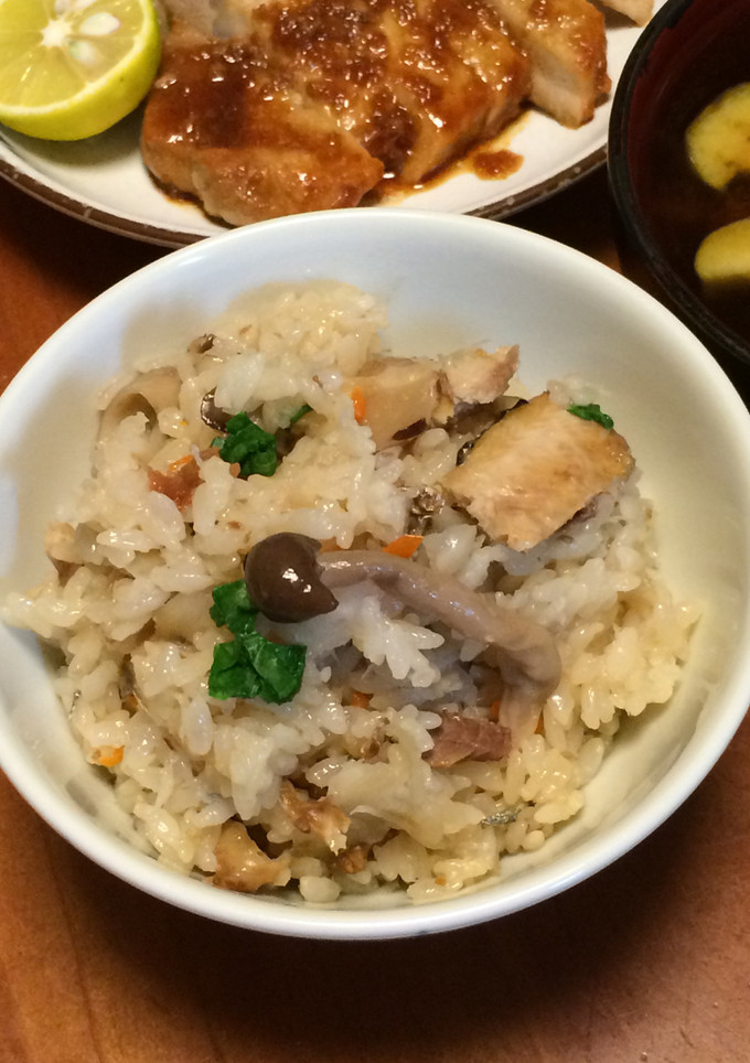 秋の味覚★サンマの塩焼き炊き込みご飯-レシピのメイン写真