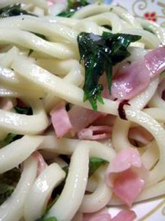 ベーコンとシソのピリ辛焼きうどん-レシピのメイン写真
