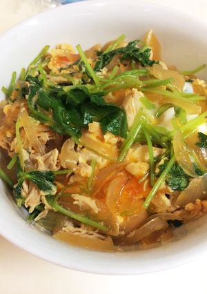 今日晩御飯 親子丼（ささ身）-レシピのメイン写真
