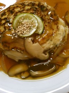 大葉入り豆腐ハンバーグ 和風餡掛けソース-レシピのメイン写真