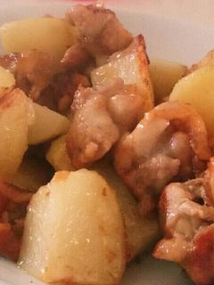 フライパンで!鶏肉とじゃがいもの唐揚げ-レシピのメイン写真