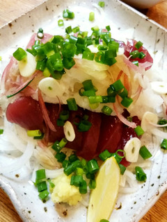 薬味たっぷり鰹のスタミナ盛り-レシピのメイン写真
