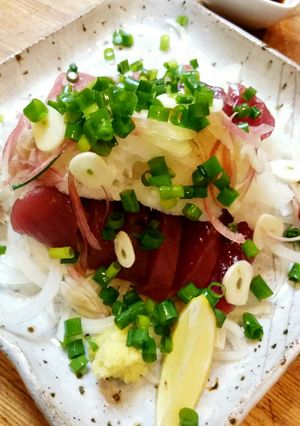 薬味たっぷり鰹のスタミナ盛り-レシピのメイン写真