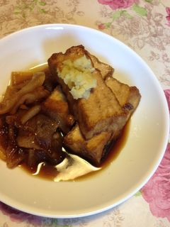 【母レシピ】厚揚げと大根の薄衣の甘辛煮-レシピのメイン写真