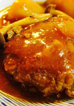 圧力鍋で煮込みハンバーグ★-レシピのメイン写真