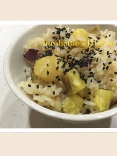 栗とたっぷりサツマイモのおこわ♫-レシピのメイン写真