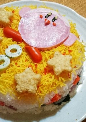 お寿司ケーキ☆星のカービィ☆-レシピのメイン写真