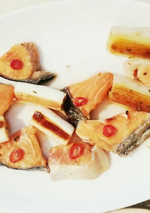 ワインに焼酎に！焼鮭と焼ネギのマリネ-レシピのメイン写真