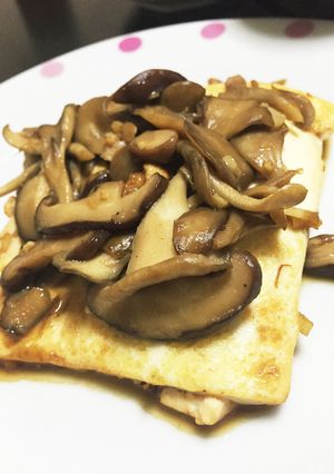 きのこバター醤油の豆腐ステーキ-レシピのメイン写真