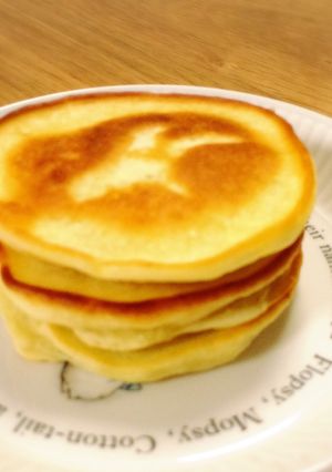卵•HMなし！ふわもちお豆腐パンケーキ♡-レシピのメイン写真