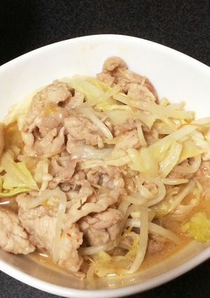回鍋肉風キャベツと豚コマの炒め物-レシピのメイン写真