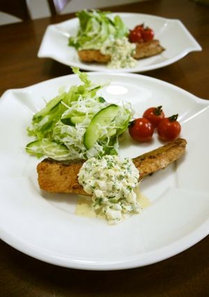 アンチョビマヨde鮭のタルタルソース♪-レシピのメイン写真