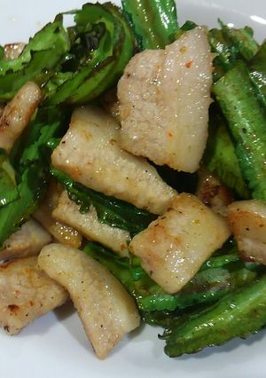 四角豆豚バラべっぴん玉ねぎスパイス炒め-レシピのメイン写真