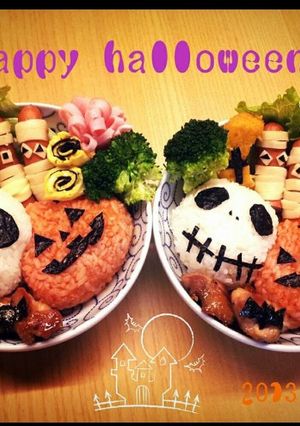 ハロウィン キャラ弁-レシピのメイン写真