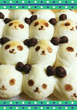 可愛い♪ちぎりパン(パンダ)子どもの日-レシピのメイン写真