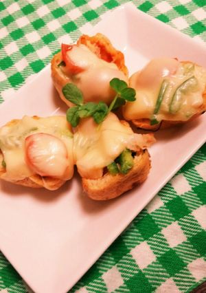 簡単で美味しい一品！がんもピザ♡-レシピのメイン写真