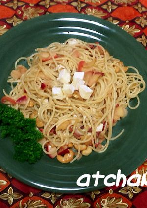 簡単♪リンゴとカマンベールでパスタ-レシピのメイン写真