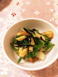 ちくわとネギとひじきのポン酢和え-レシピのメイン写真