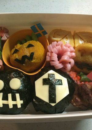 ハロウィン かぼちゃキャラ弁-レシピのメイン写真