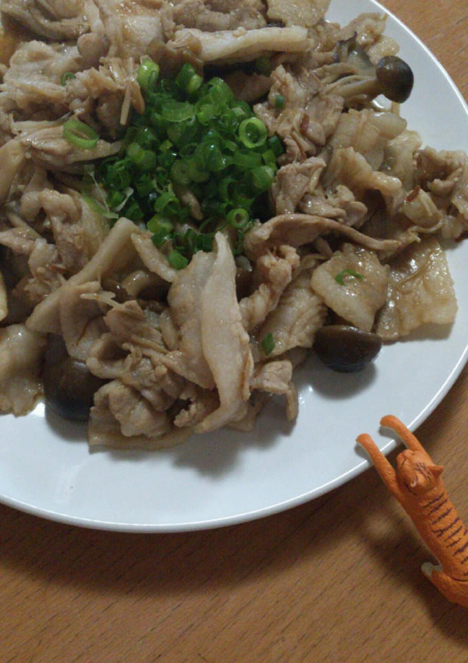 豚肉と自家製冷凍キノコの中華炒め☆-レシピのメイン写真