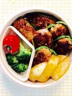 【30分ずぼら弁当】ピーマンの肉詰め-レシピのメイン写真