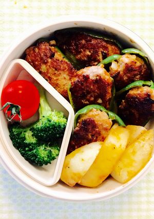 【30分ずぼら弁当】ピーマンの肉詰め-レシピのメイン写真