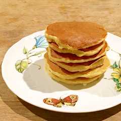 รูปของ 離乳食中期〜後期☆バナナパンケーキタワー