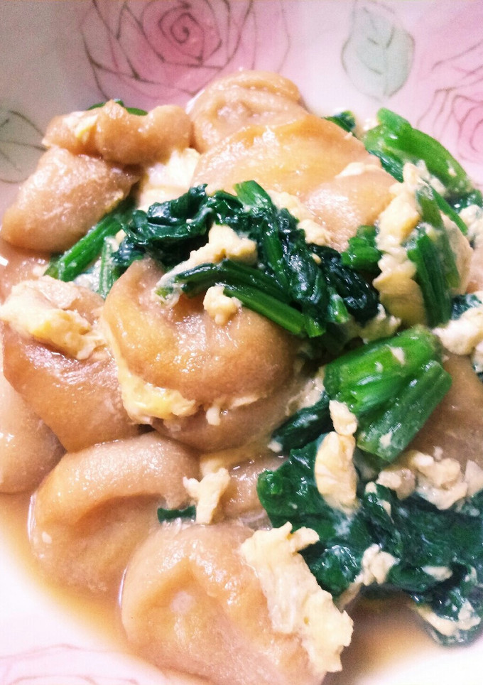 麩とほうれん草の卵とじ-レシピのメイン写真