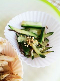 【お手軽一品】胡瓜の塩昆布和え-レシピのメイン写真