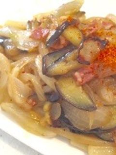 ナスとベーコンの焼うどん-レシピのメイン写真