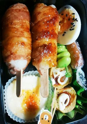 園児弁当　スティック肉巻きおにぎり-レシピのメイン写真