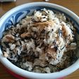 うどんあげ、で、ひじきご飯